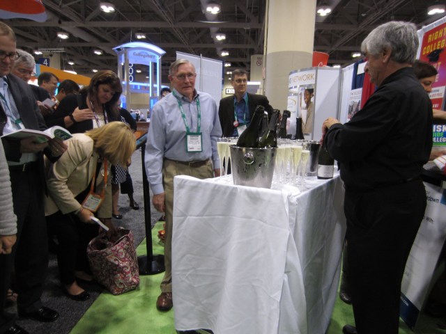 The champagne toast - Congrats to Ted Fiske for an amazing 30 years!