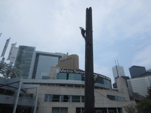 Metro Toronto Convention Centre, where the NACAC conference took place.  Love the woodpeckers!